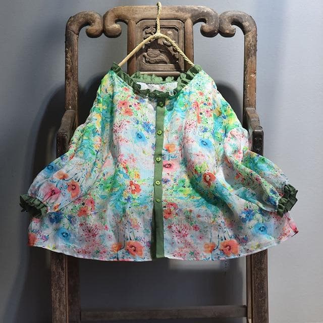  New Age Hippie Patchwork Blouse -  - DYAVOR® 
