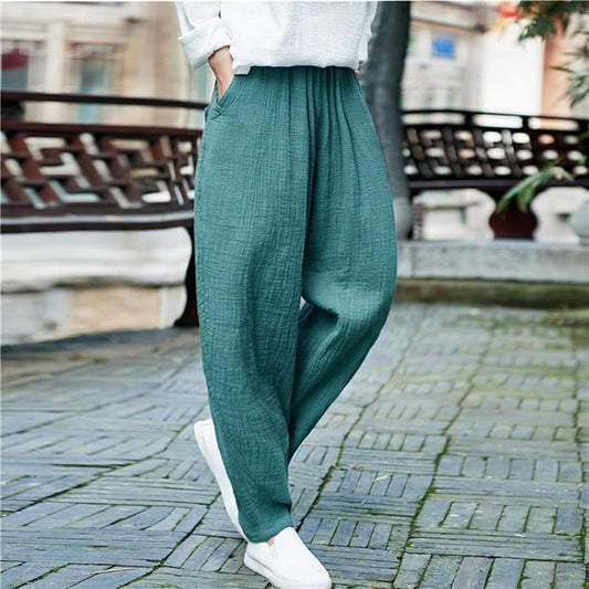  Vintage Pleated Linen Pants  | Zen -  - DYAVOR® 