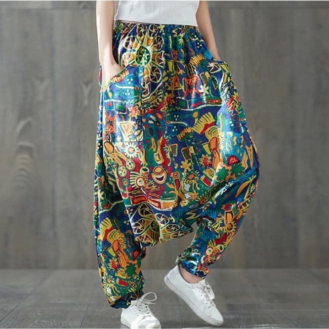  Colorful Plus Size Cotton Harem Pants - Harem Pants - DYAVOR® 