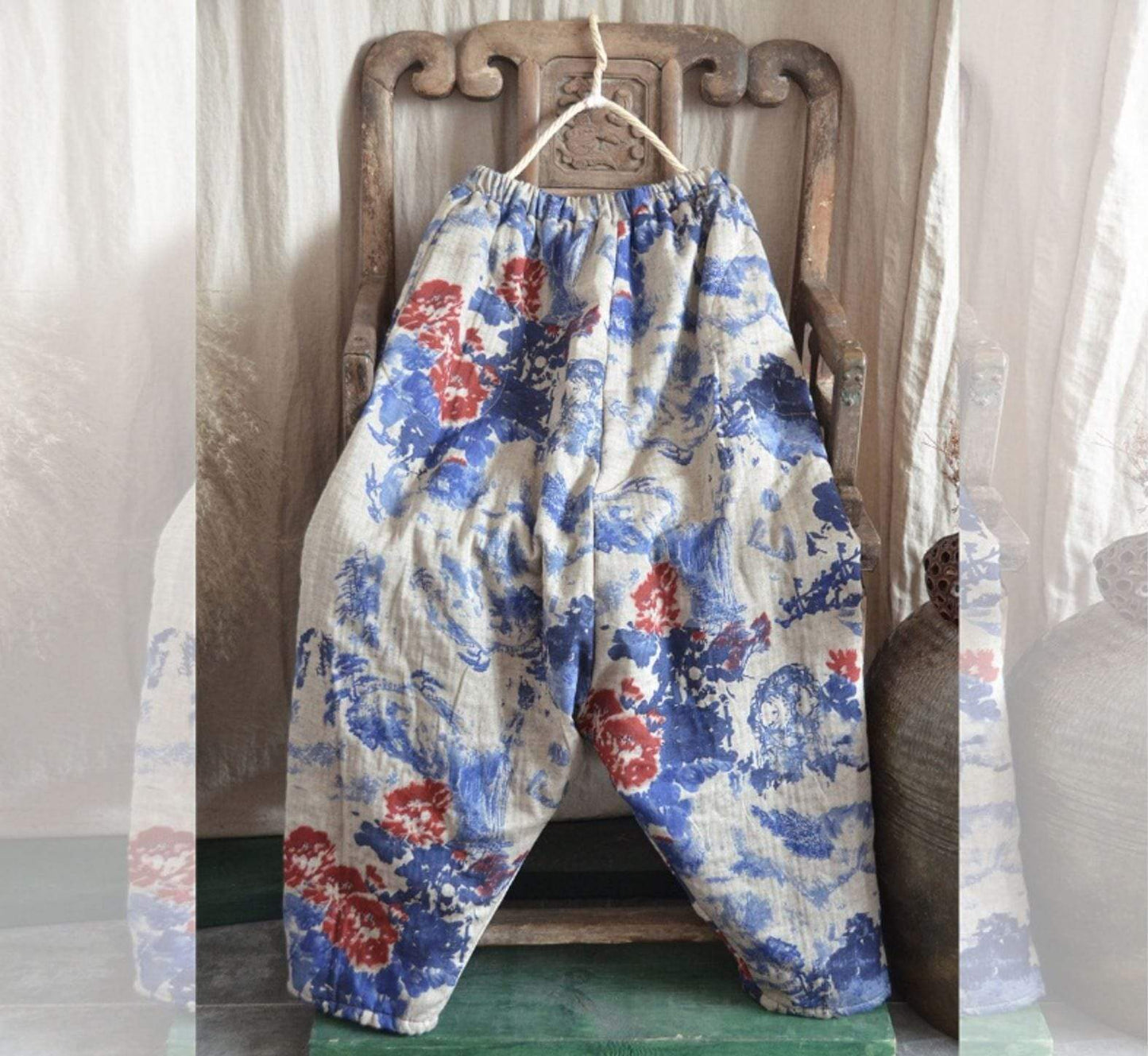  Cotton And Linen Harem Pants - Harem Pants - DYAVOR® 