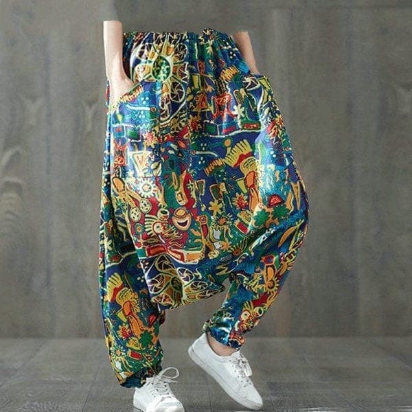  Colorful Plus Size Drop Crotch Harem Pants - Harem Pants - DYAVOR® 