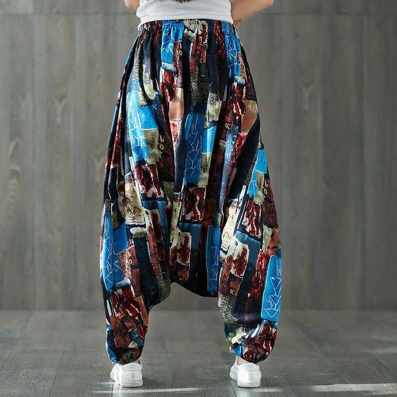  Colorful Plus Size Drop Crotch Harem Pants - Harem Pants - DYAVOR® 