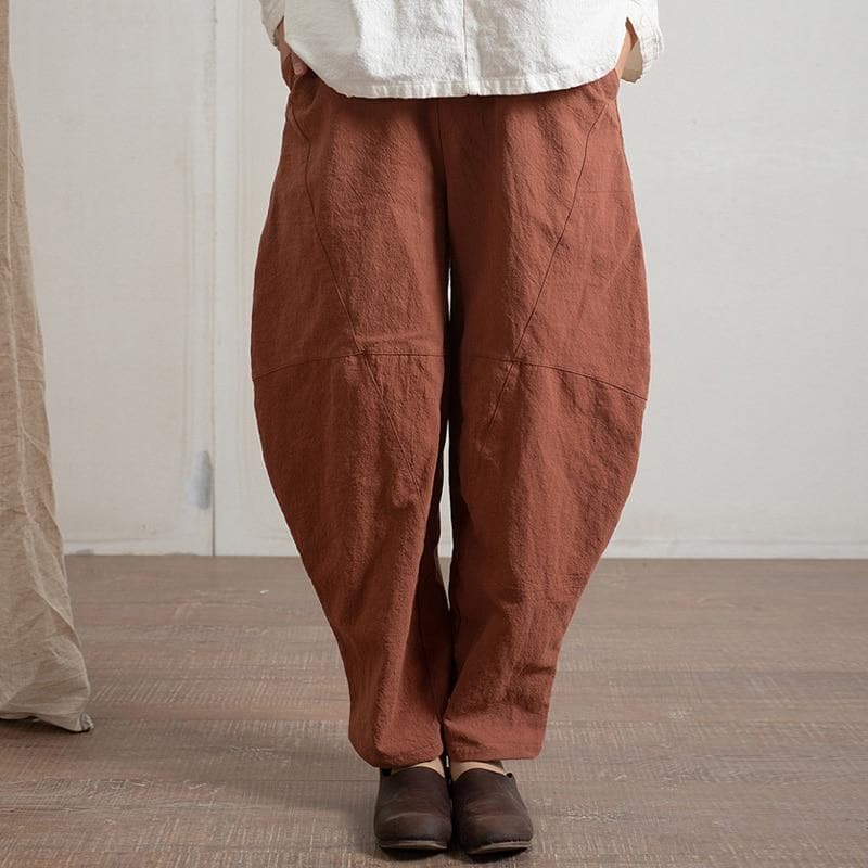  Cotton and Linen Wide Leg Harem Pants  | Zen - Harem Pants - DYAVOR® 