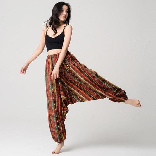 Zen Geometry Loose Harem Pants