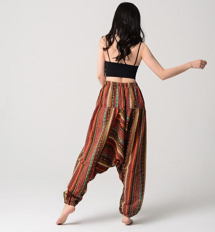 Zen Geometry Loose Harem Pants