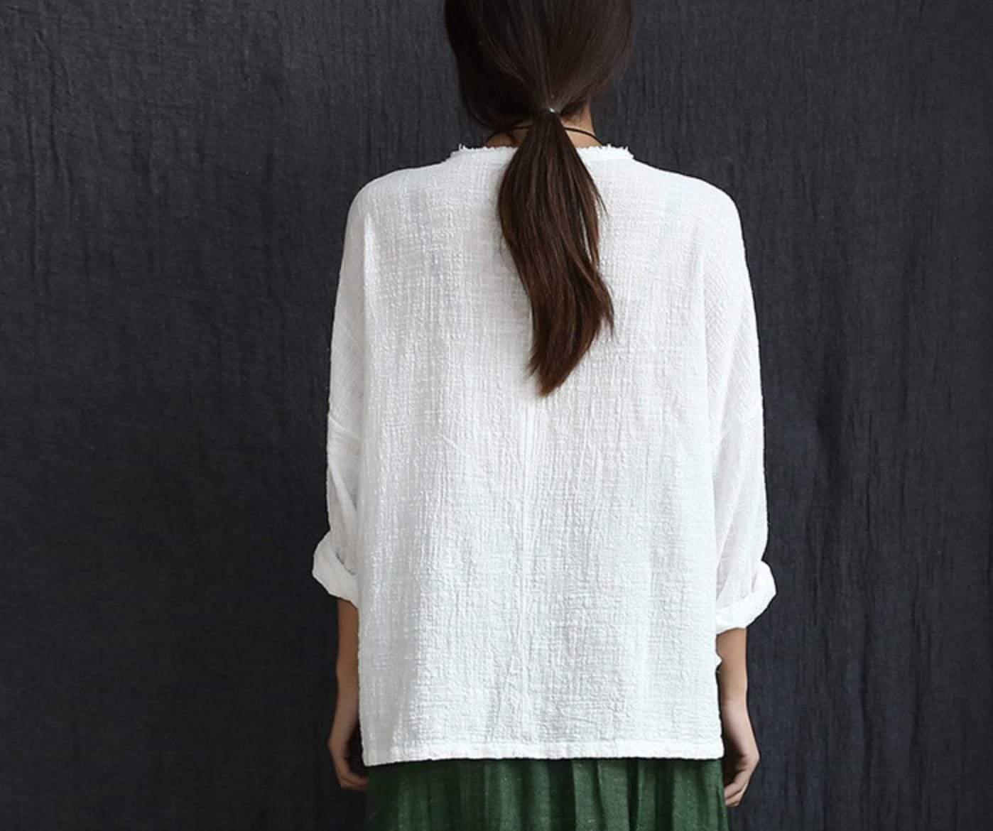  Long Sleeve Linen Shirt  | Zen -  - DYAVOR® 