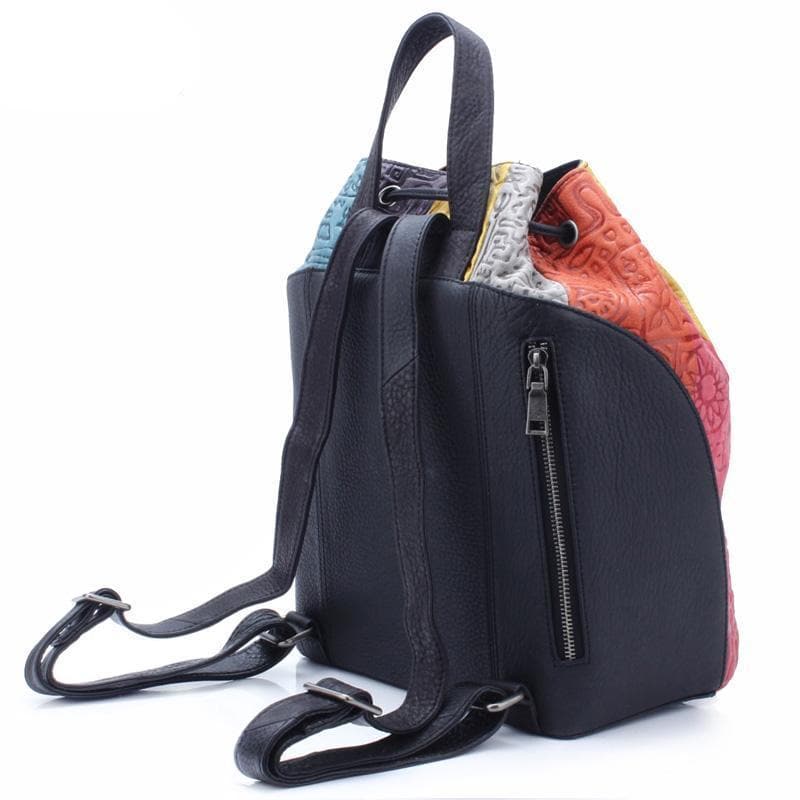  Colorful Leather Embossed String Backpack -  - DYAVOR® 