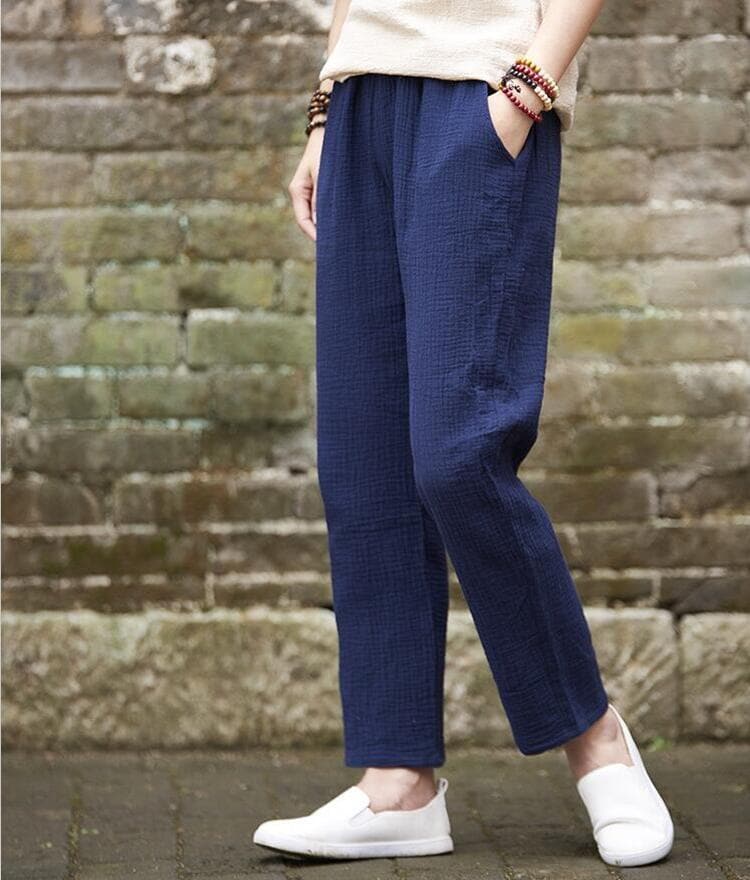  Plus Size Linen Pants -  - DYAVOR® 