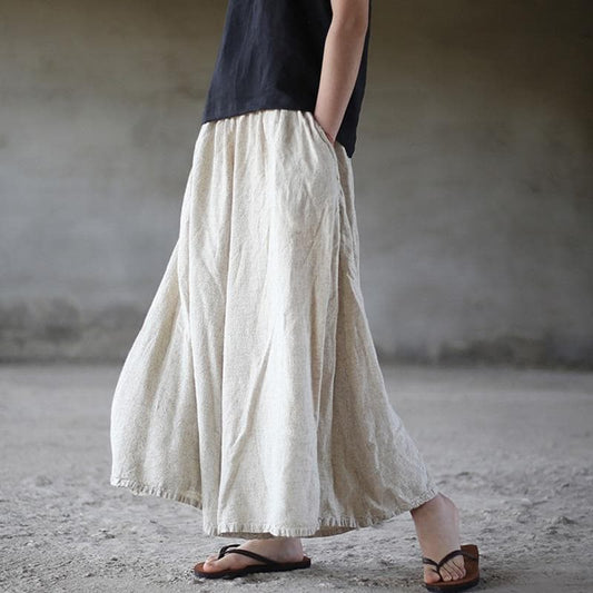  Flowy & Free Linen Palazzo Pants  | Zen -  - DYAVOR® 