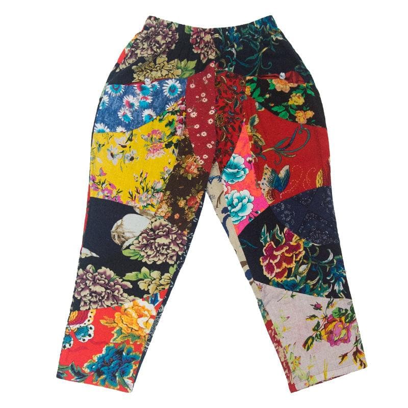 Random Patchwork Floral Hippie Pants -  - DYAVOR® 