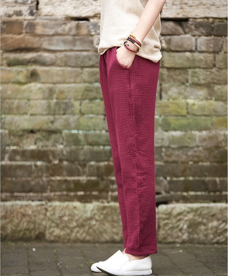  Plus Size Linen Pants -  - DYAVOR® 