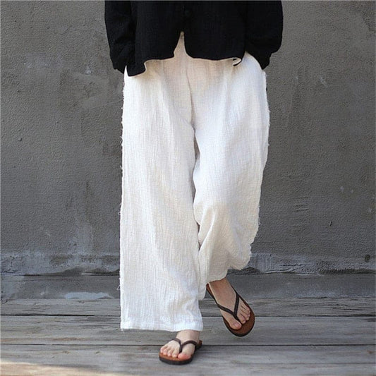  Zen Casual Linen Palazzo Pants | Zen - linen pants - DYAVOR® 