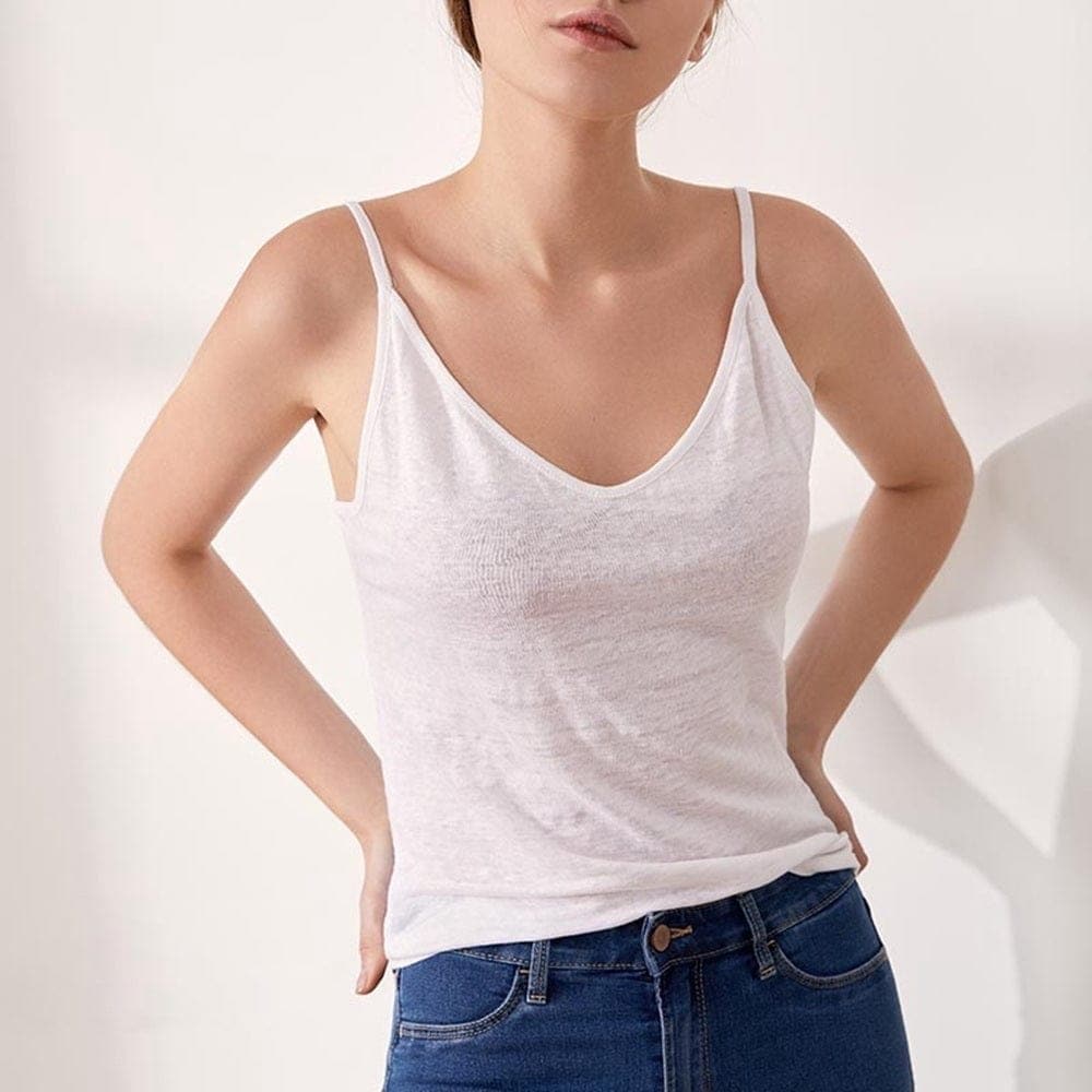 Natasa Silk & Linen Cami -  - DYAVOR® 