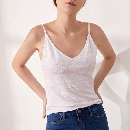  Natasa Silk & Linen Cami -  - DYAVOR® 