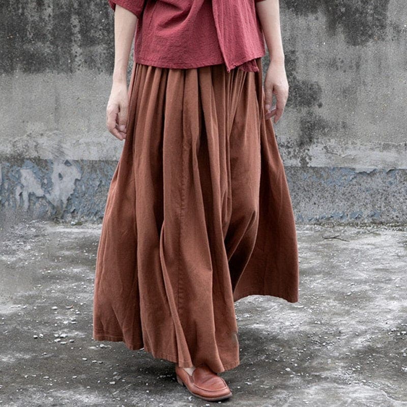  Donatella Long Vintage Maxi Skirt | Lotus - Skirts - DYAVOR® 
