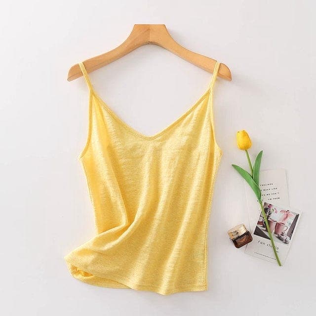  Natasa Silk & Linen Cami -  - DYAVOR® 