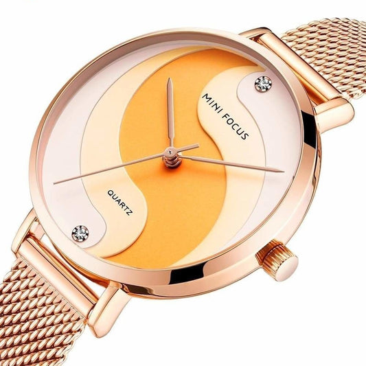 Casual Creative Stylish Stainless Steel Quartz Gift Watches for Women