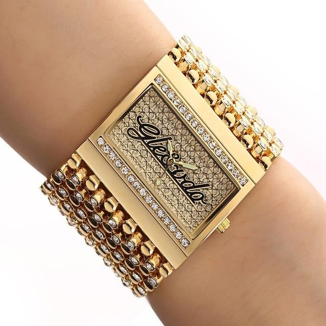  Casual Stainless Steel Simple Analog Quartz Gold Wrist Watch for Women - Watches for Women - DYAVOR® 