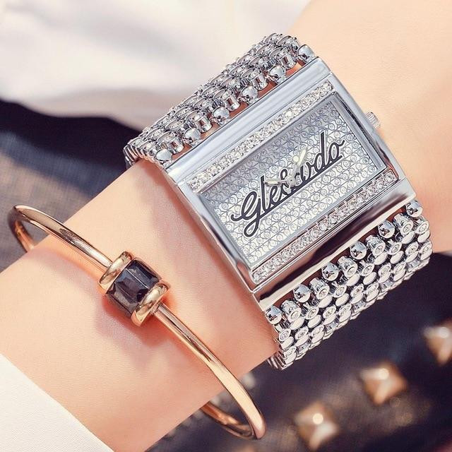  Casual Stainless Steel Simple Analog Quartz Gold Wrist Watch for Women - Watches for Women - DYAVOR® 