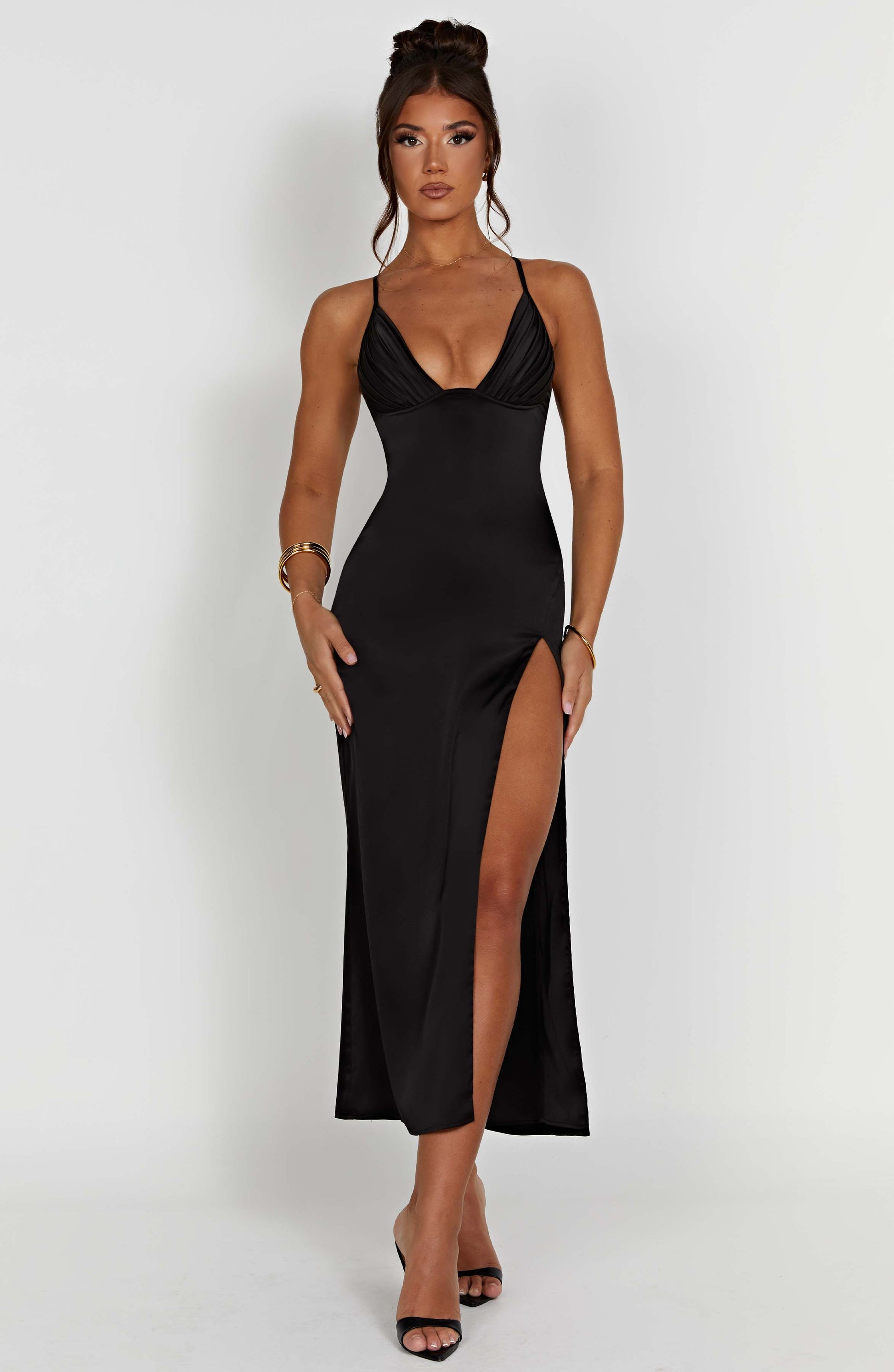  Cece Midi Dress - Black - Dress - DYAVOR® 