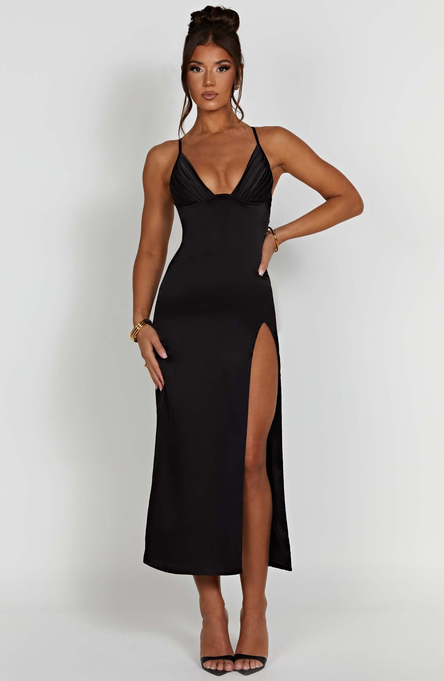  Cece Midi Dress - Black - Dress - DYAVOR® 