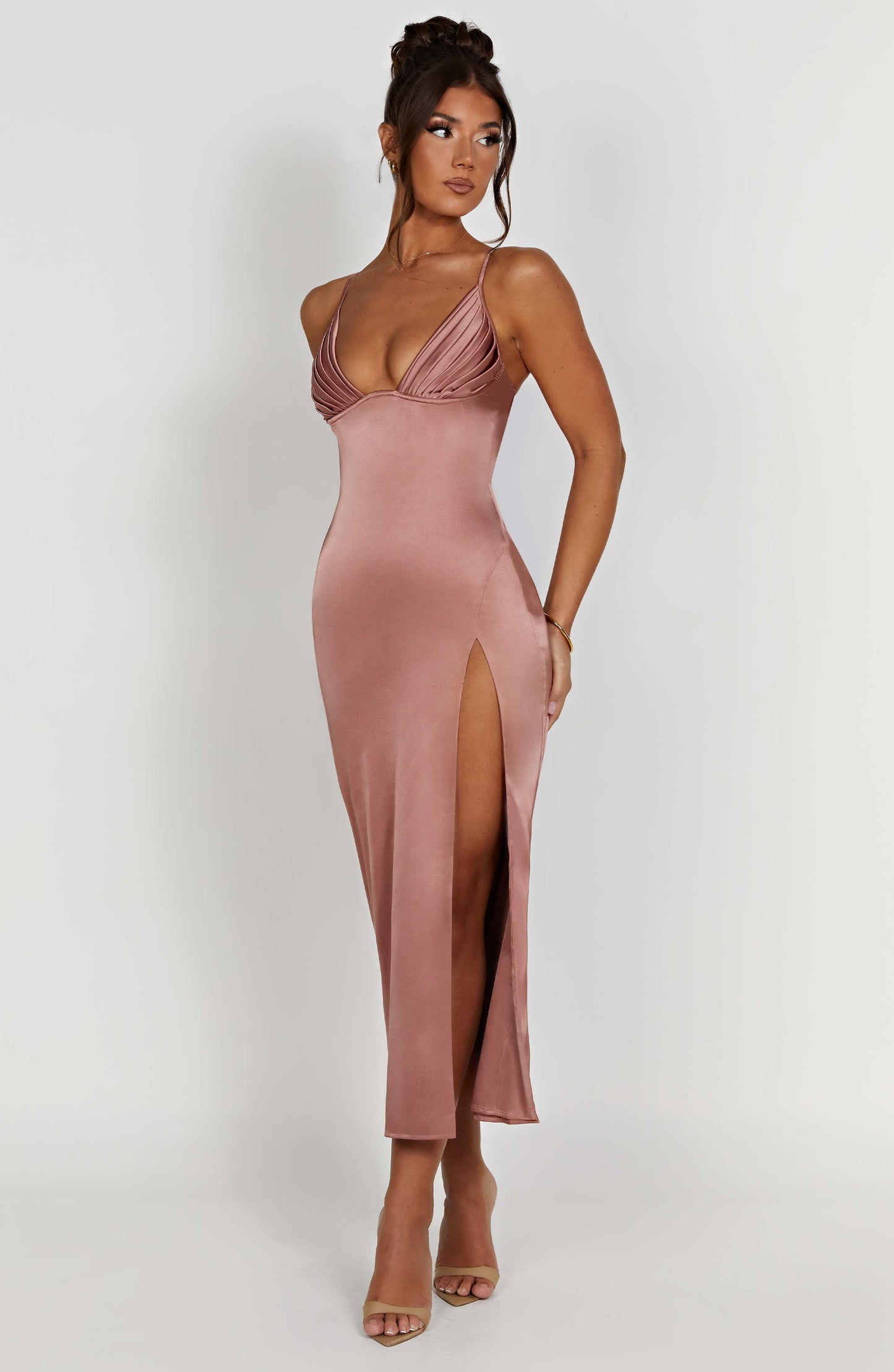 Cece Midi Dress - Rose Pink