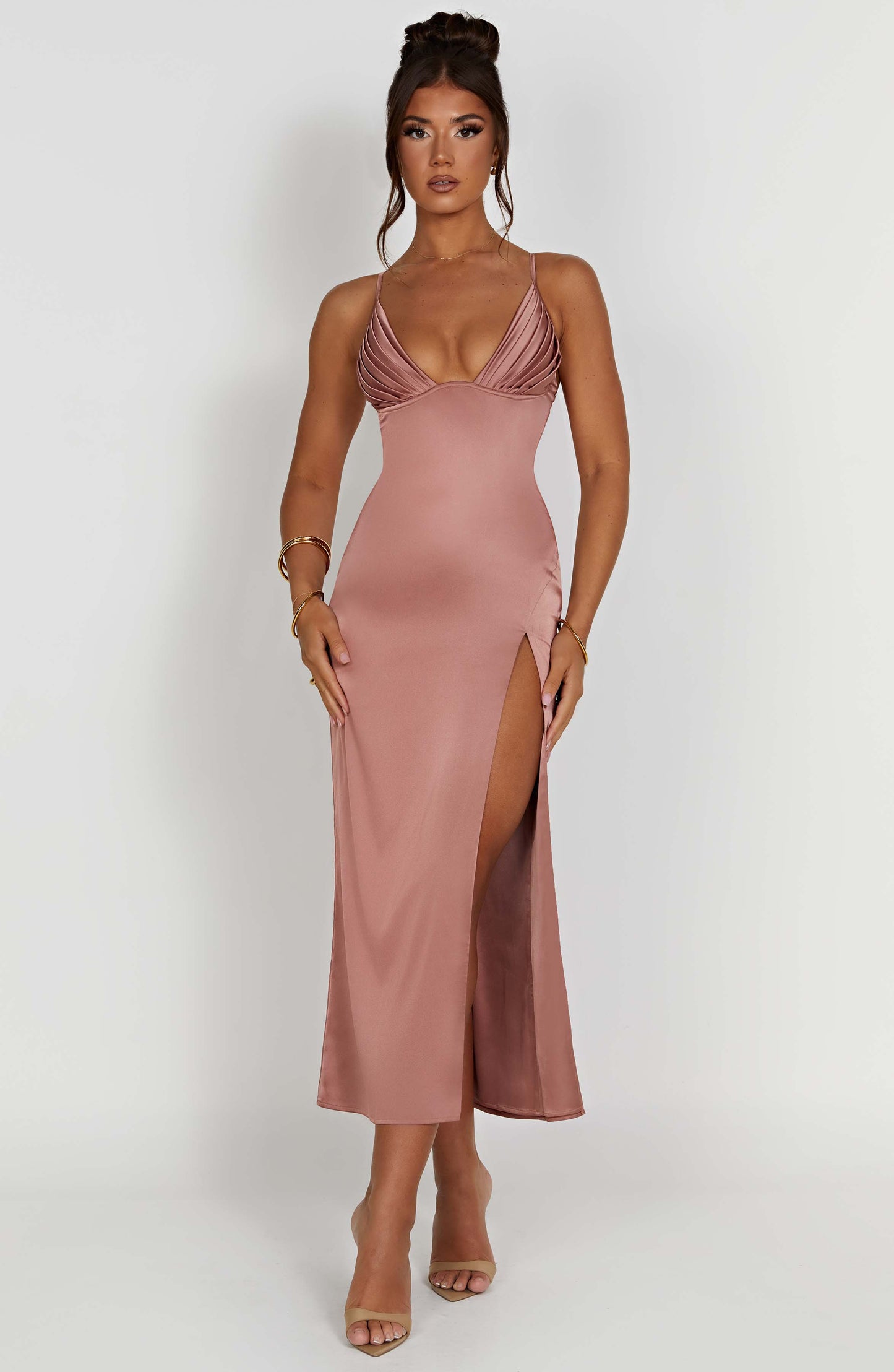 Cece Midi Dress - Rose Pink