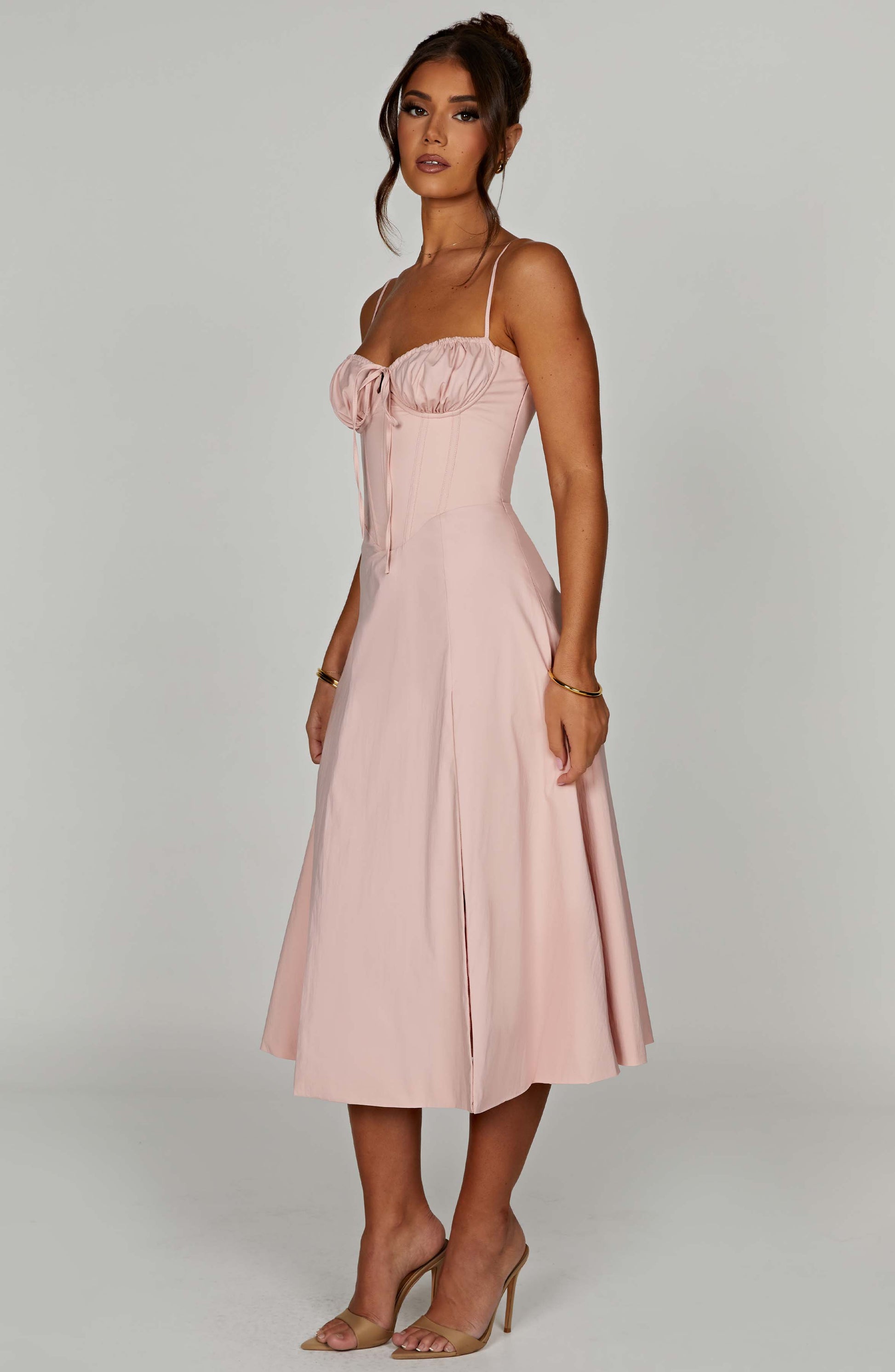  Deanna Midi Dress - Blush - Dress - DYAVOR® 