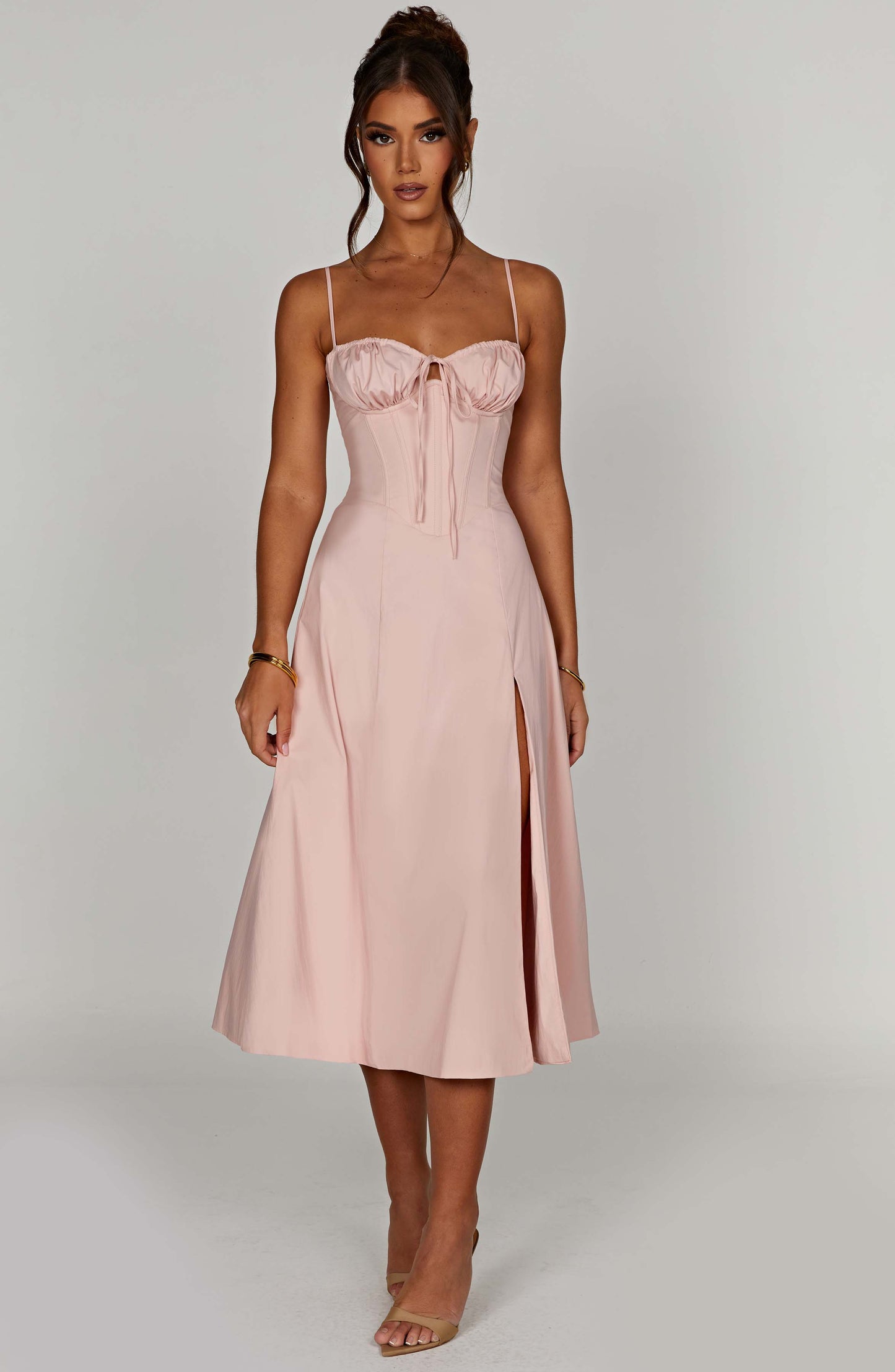  Deanna Midi Dress - Blush - Dress - DYAVOR® 