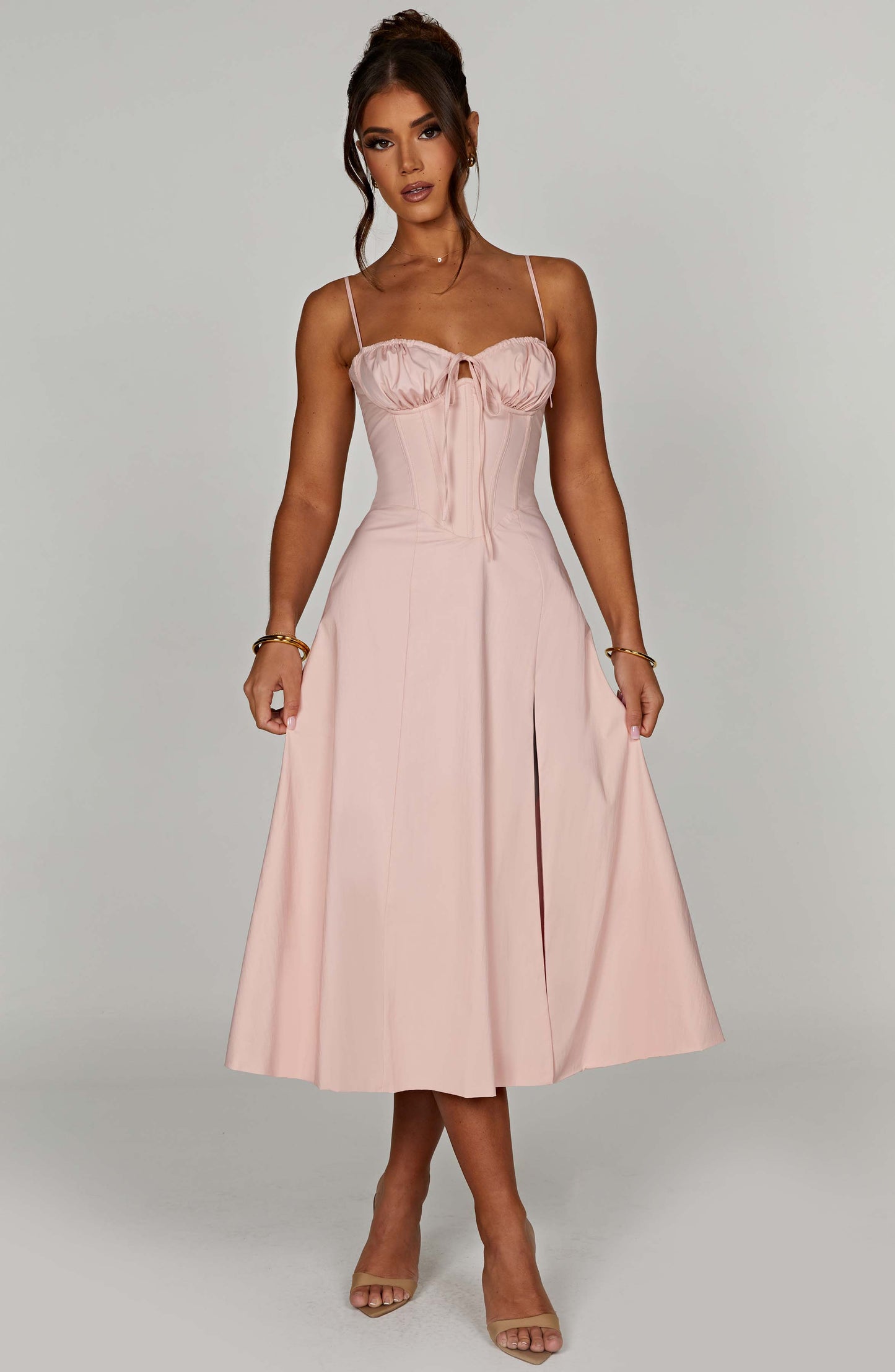  Deanna Midi Dress - Blush - Dress - DYAVOR® 