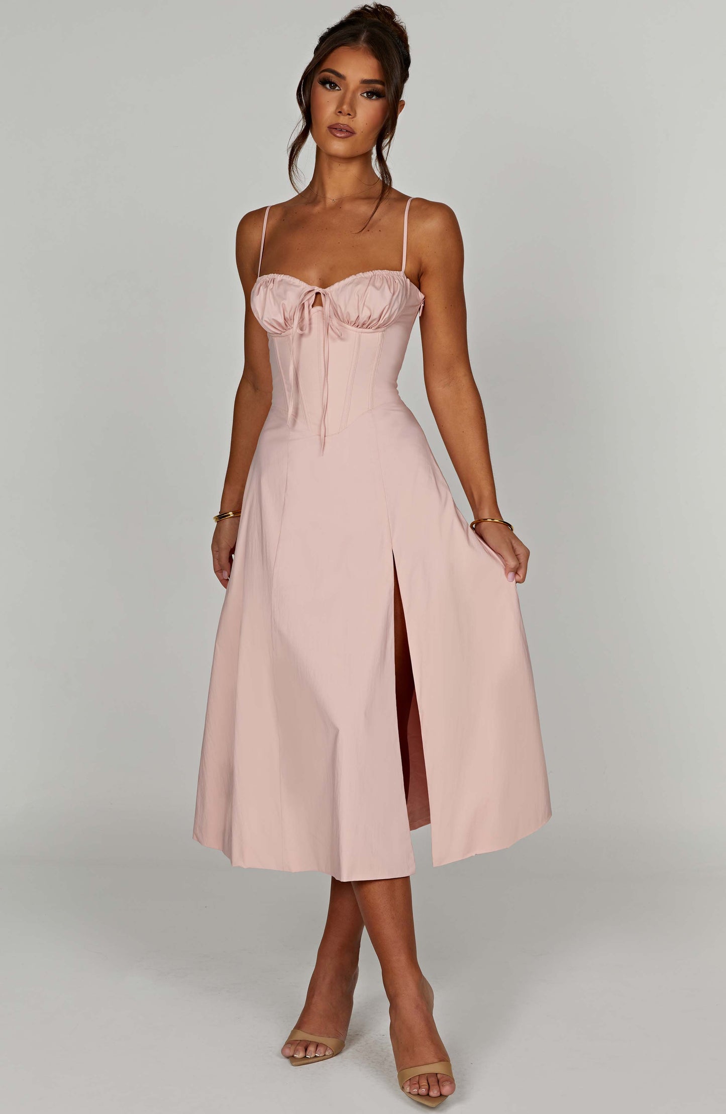  Deanna Midi Dress - Blush - Dress - DYAVOR® 