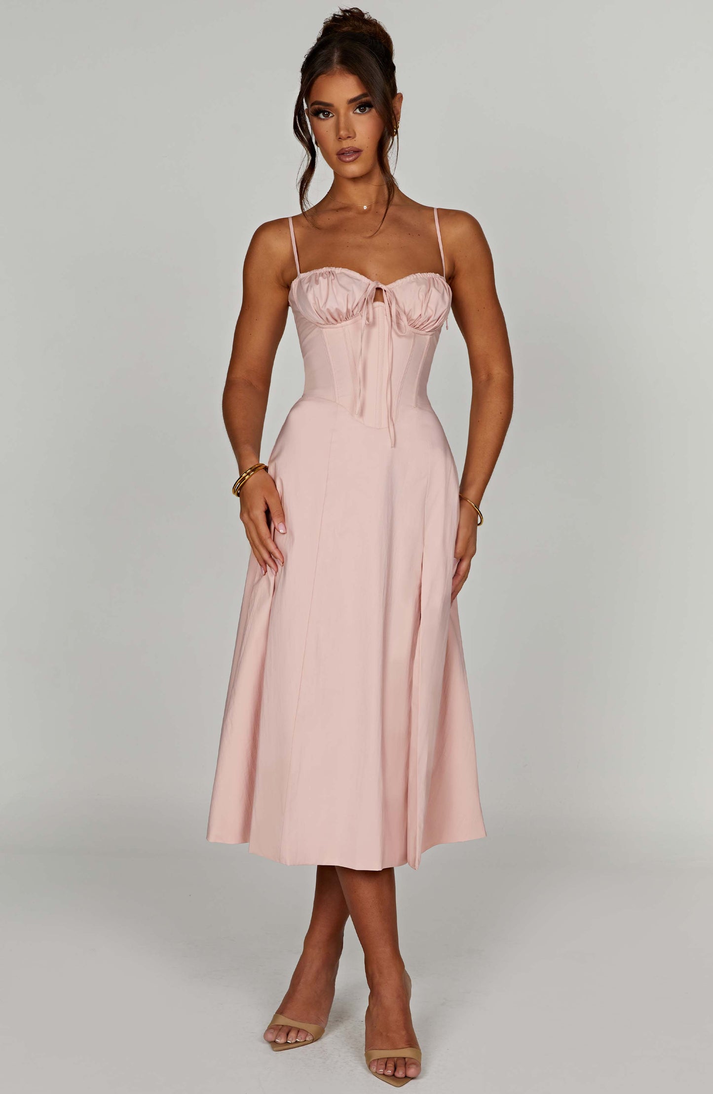  Deanna Midi Dress - Blush - Dress - DYAVOR® 