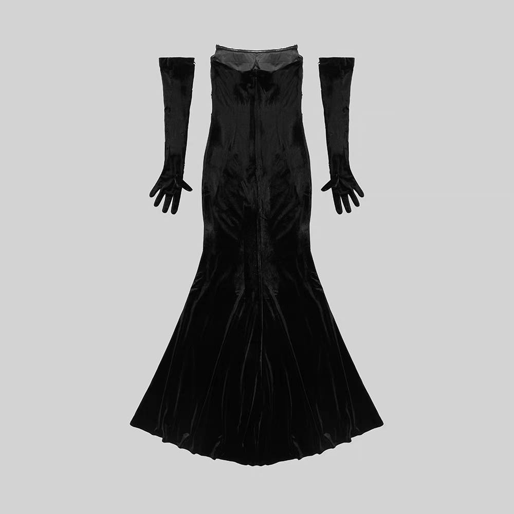  Luxury Crystal Velvet Dress - Ball Gowns - DYAVOR® 