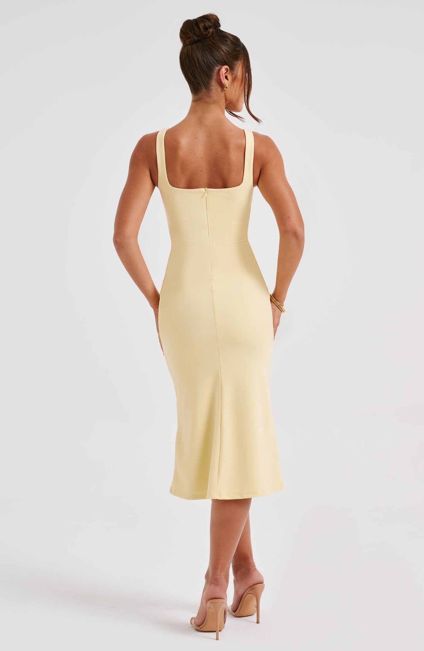  Elaine Midi Dress - Lemon - Dress - DYAVOR® 