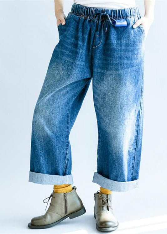  elastic waist wide leg pants fashion striped wide leg pants -  - DYAVOR® 