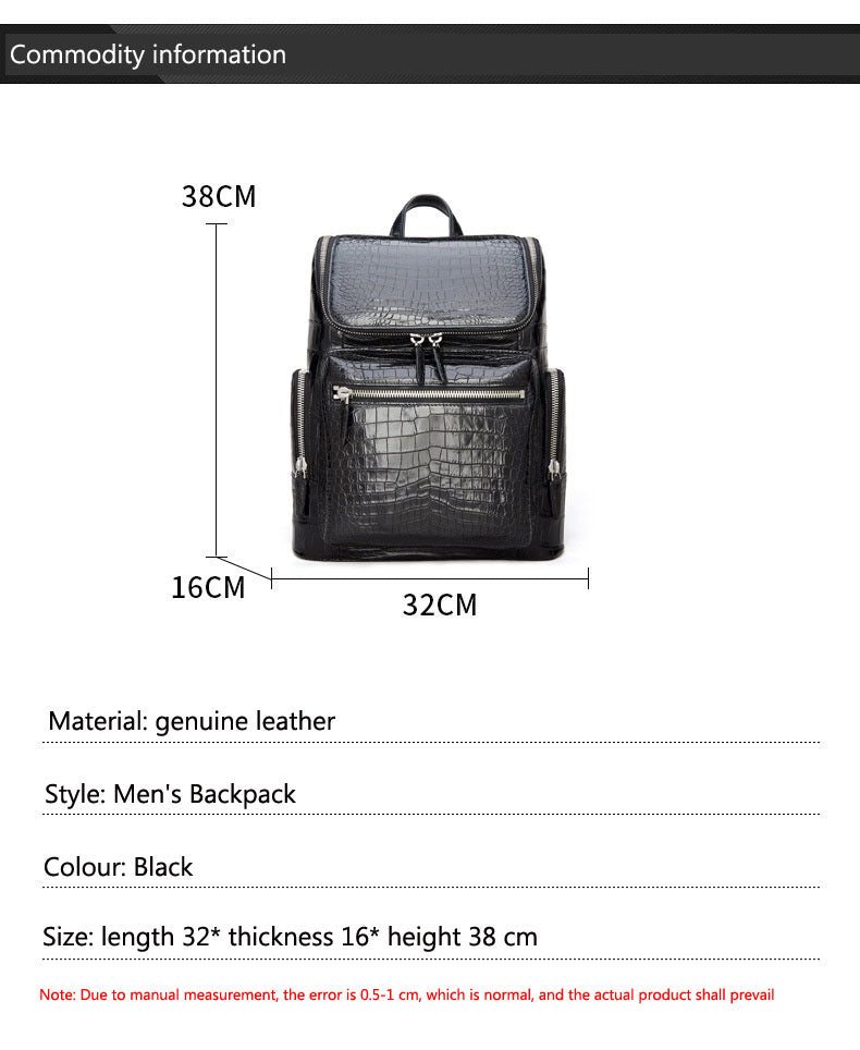  Fashion Luxury Travel Business Genuine Leather Backpack for Men Women - Backpacks - DYAVOR® 