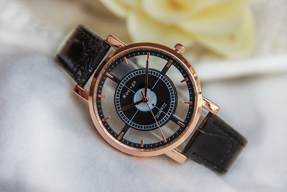 Fashion Women's Luxury Unique Stylish Double Hollow Casual Quartz Watches