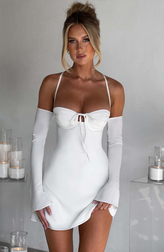  Fiona Mini Dress - Ivory - Dress - DYAVOR® 