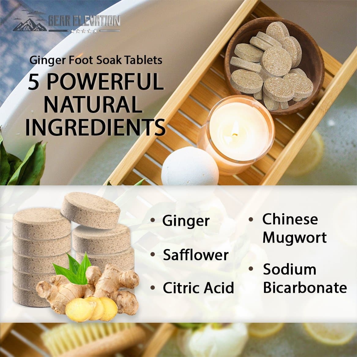  Ginger Foot Soak Tablets - Beauty And Personal Care - DYAVOR® 