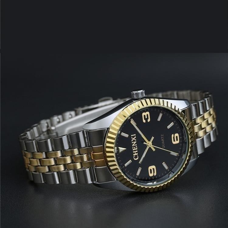 Golden & Silver Classic Quartz Luxury Gift Watches for Women