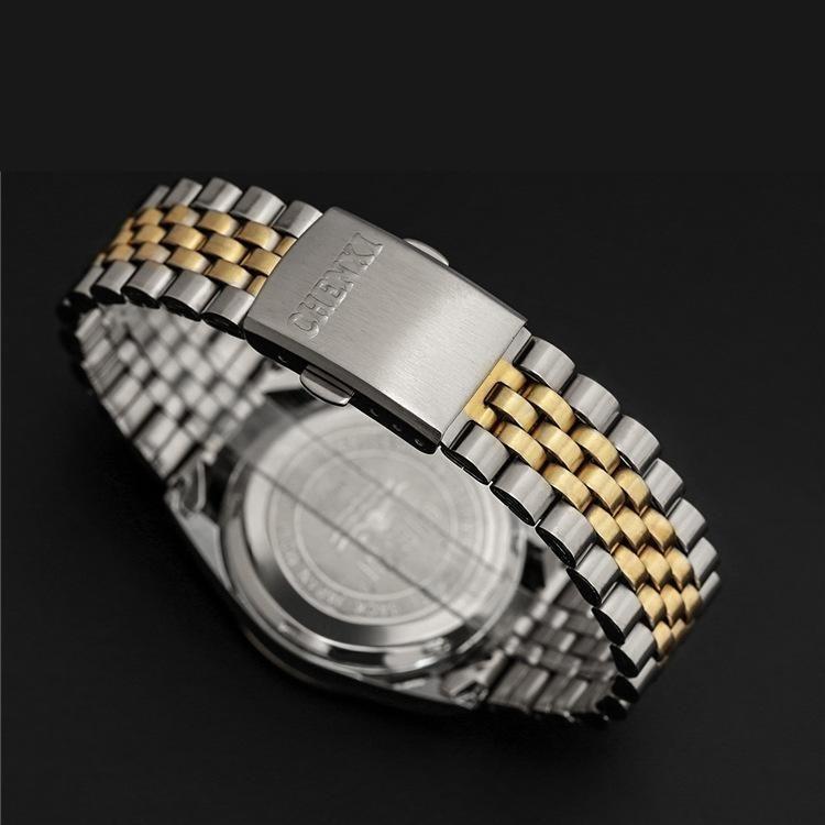 Golden & Silver Classic Quartz Luxury Gift Watches for Women