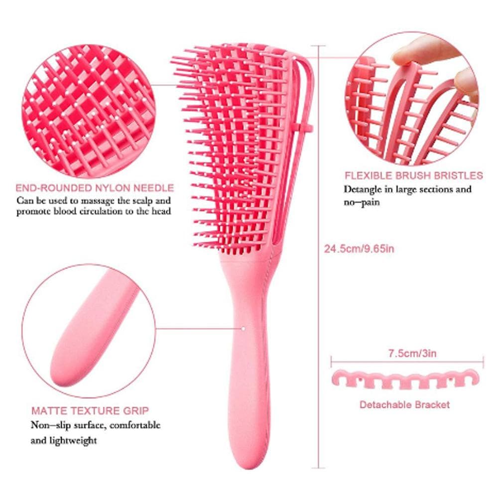  HairLuxePro™ Massage & Detangle Brush - for Curly Hairlocks - - Beauty And Personal Care - DYAVOR® 