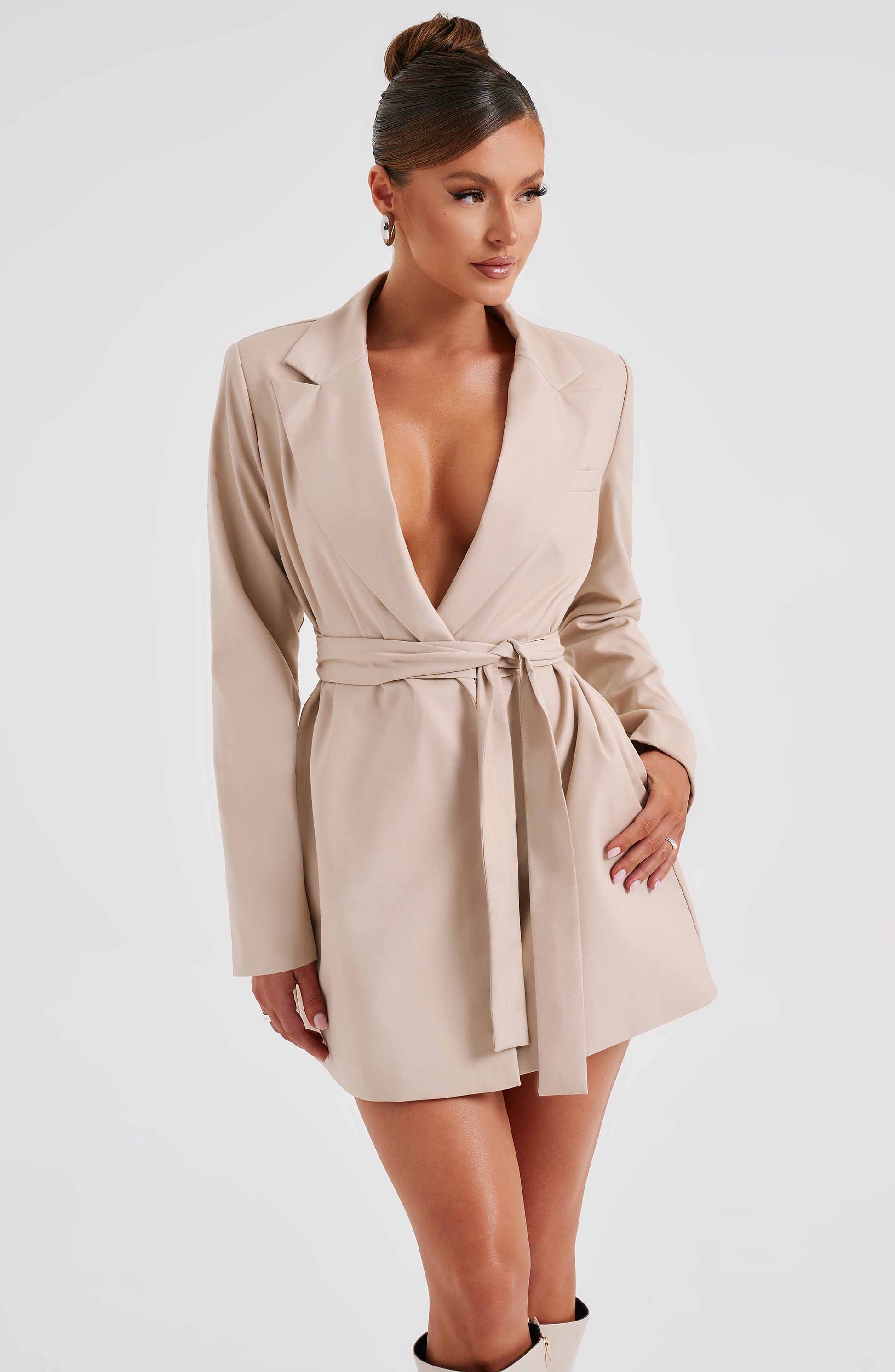  Heather Suit Dress - Beige - Dress - DYAVOR® 