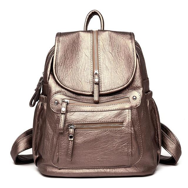  High-quality Synthetic Leather Embossed Travel Backpacks for Women - Backpacks - DYAVOR® 