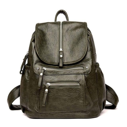 High-quality Synthetic Leather Embossed Travel Backpacks for Women