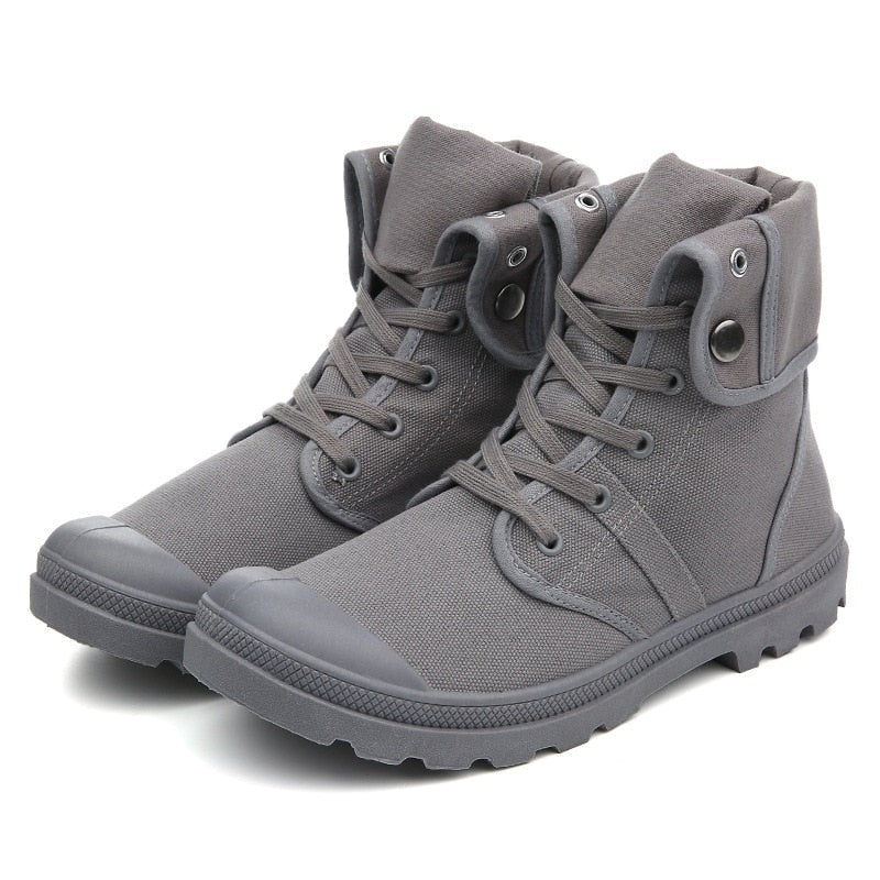  Hip Hop Desert Style Fashion Autumn Military Comfortable Canvas Tactical Ankle Boots Shoes Size - Boots - DYAVOR® 