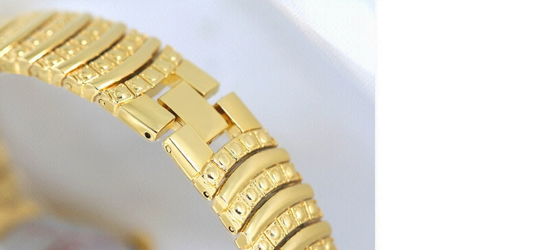  Hip Hop Women's Stainless Steel Silver Diamond Decor Quartz Wristwatch - Watches for Women - DYAVOR® 