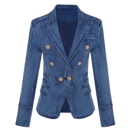 The Harley Slim Fit Denim Blazer -  - DYAVOR® 