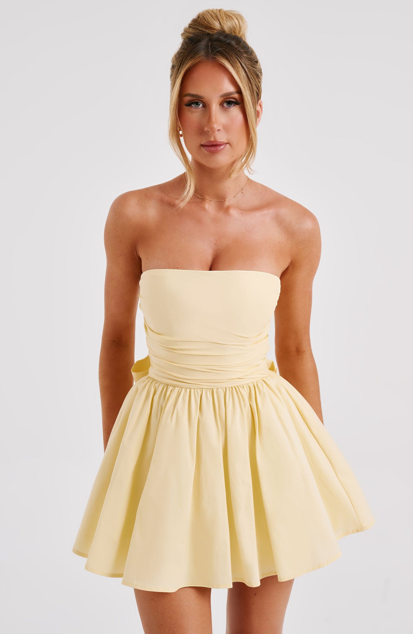  Katrina Mini Dress - Lemon - Dress - DYAVOR® 