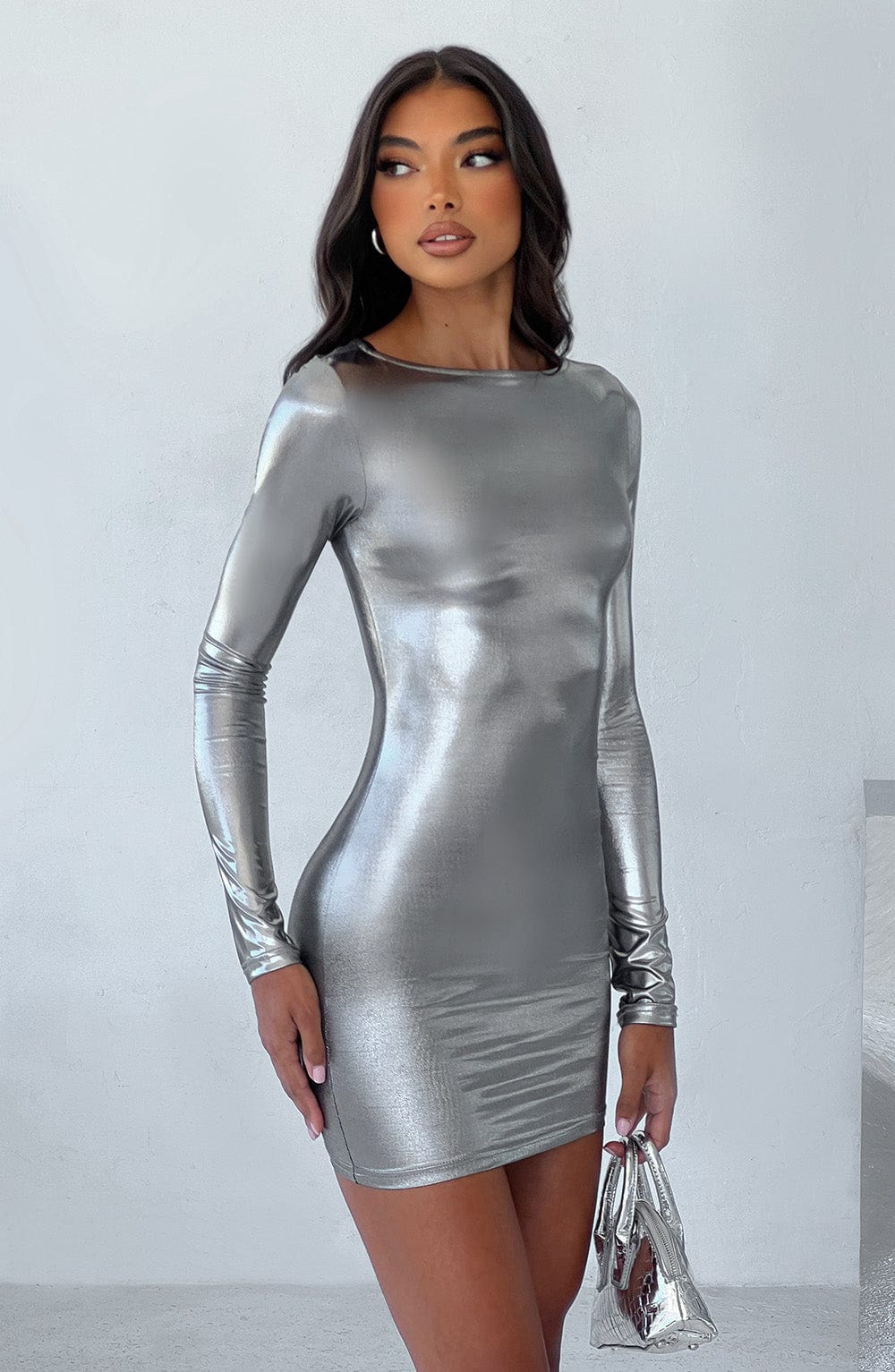  Kyranni Mini Dress - Gunmetal - Dress - DYAVOR® 